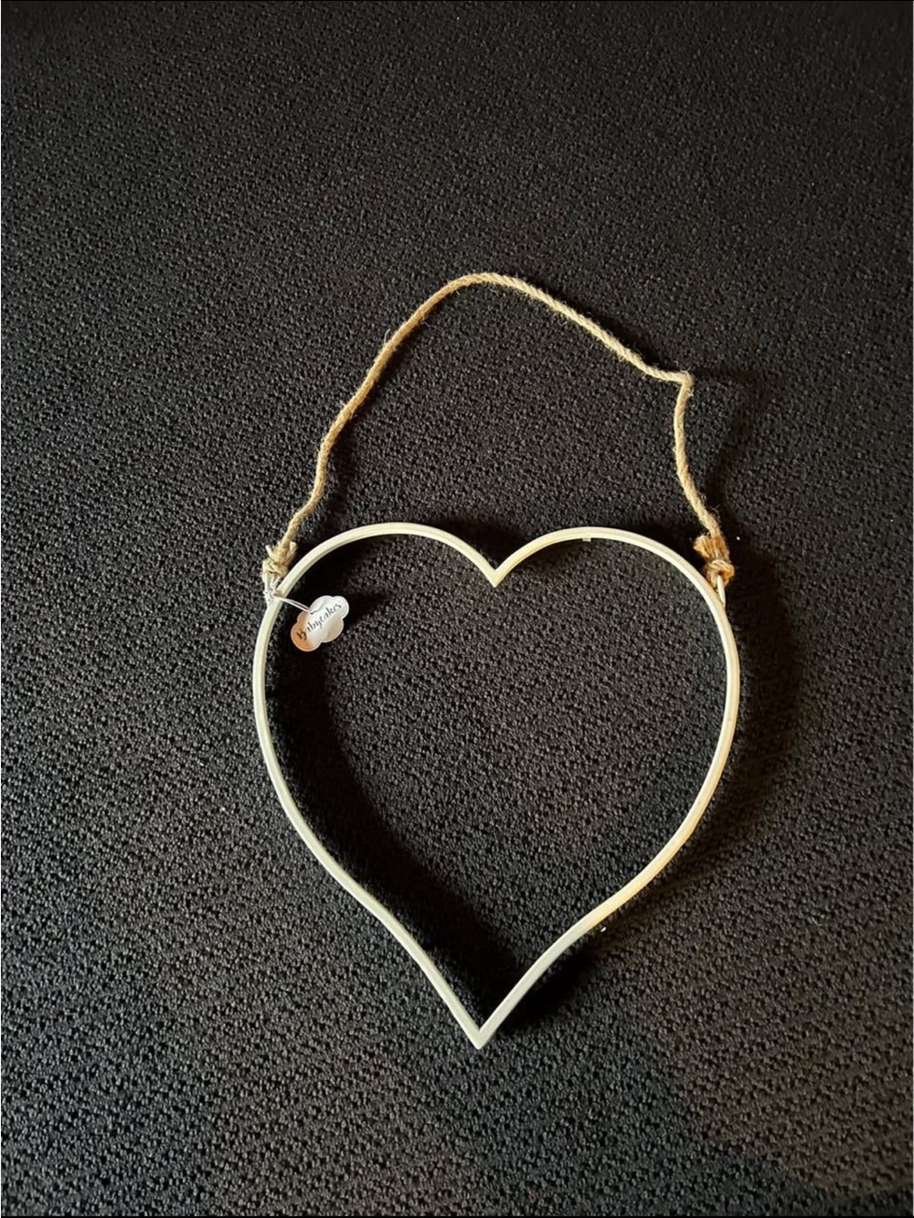Heart 💛 Shaped Hanging Pendant in Cream